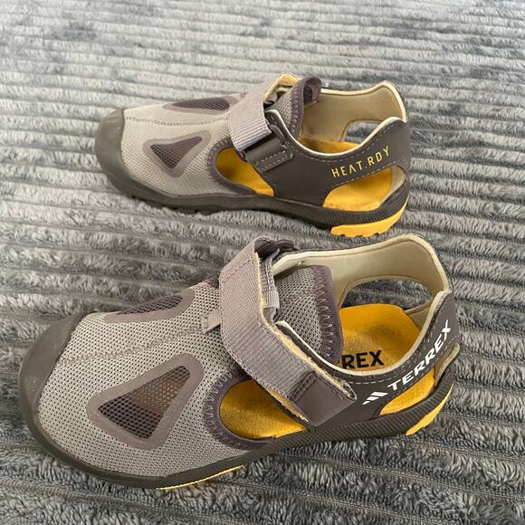 Adidas Terrex Captain Toey 2.0 Size 10K Gray Outdoor Sandals IF3099-BOX INCLUDED - Picture 5 of 9